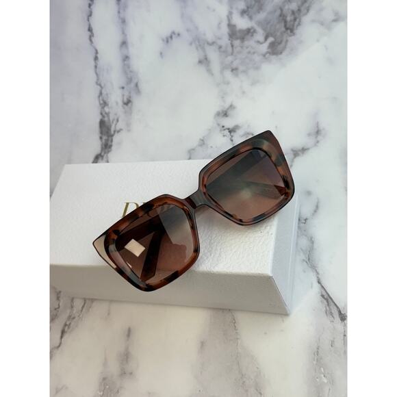 NEW Dior Midnight S1I Square Sunglasses in Havana Tortoise - Picture 3 of 8
